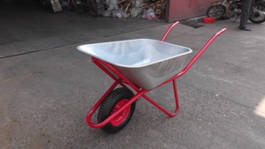 <span class=keywords><strong>Brouette</strong></span> de chantier en tôle galvanisée, robuste, pour travaux industriels et de jardinage - Product Image 4