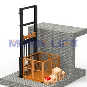 MORN可定制仓库货运电梯垂直小型壁挂式货物升降机电动液压货物升降机