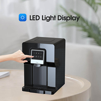 Machine à glaçons sans bouteille pour comptoir avec distributeur d'eau, refroidisseur et moteur à air refroidi par air, et PLC pour usage domestique
