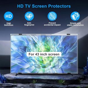 Protector de pantalla de <span class=keywords><strong>TV</strong></span> de 43 pulgadas personalizado, HD transparente panel de pantalla, protección acrílica para <span class=keywords><strong>TV</strong></span>, soporte de punto único/doble montado en la pared - Product Image 3
