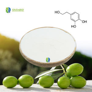 Высококачественный натуральный гидрокситирозол <span class=keywords><strong>5</strong></span>% 60% CAS 10597-60-1 Олеуропеин Экстракт листьев оливы - Product Image 1