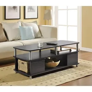 Modern Large Storage Space Hard Glass Design Coffee Table For Living Room