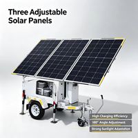 Fabrika Doğrudan Satışlı Güneş Enerjili Mobil Aydınlatma Serisi-LED Işık Kuleleri Madencilik İnşaat Bahçe için Monokristal Silisyum Paneller