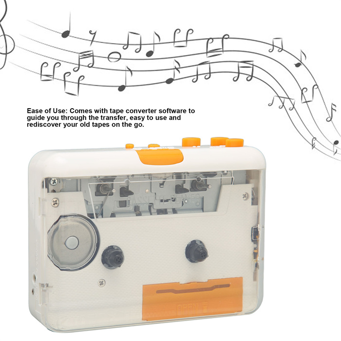 thumbnail image 2 of PANDA 6501 Portable Tape AM/FM Radio Retro Cassette Music Player 2 of 13