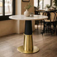 Pieds de table basse en acier inoxydable brossé doré, base de table en métal pour salon, hôtel