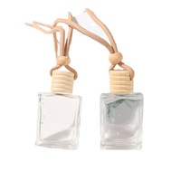 Diffuseur de 5ml 8ml 10ml bouteille de parfum de voiture givrée avec bouchon en bois vente en gros
