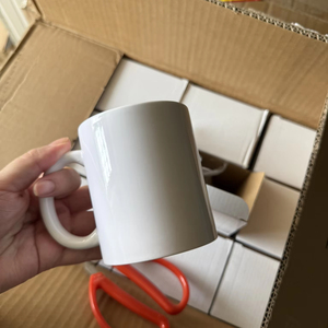 Biểu tượng tùy chỉnh 11oz 350ml gốm trống <span class=keywords><strong>Mug</strong></span> thăng hoa gốm sứ cà phê Tea Cup với xử lý - Product Image 4