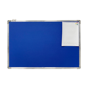 <span class=keywords><strong>Tableau</strong></span> blanc <span class=keywords><strong>mural</strong></span> en tissu bleu avec cadre en aluminium pour le bureau à domicile et l'école - Product Image 3