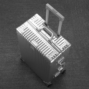 Quantong New Full Aluminum-Magnesium Alloy <strong>Light</strong> <strong>Weight</strong> 20 Inch Aluminum Frame Carry-On <strong>Suitcase</strong> with Fixed Casters - Product Image 1