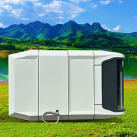 Maison conteneur préfabriquée mobile de luxe industrielle et moderne avec design écologique à énergie solaire, salle de bain et cuisine incluses