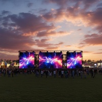 Écran LED transparent RAYBO AirVue Série P15.6, haute luminosité, IP65, mur LED transparent pour festivals de musique en plein air