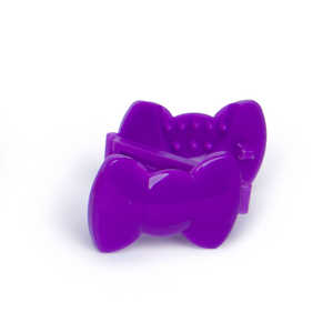 S&D Violet Daddy's Girl GaBBY Barrette - Pasador Antideslizante de Doble Cara con Doble Broche para Niñas y Bebés (1) - Product Image 1