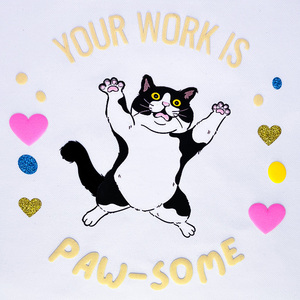 Eyd Biểu Tượng Tùy Chỉnh Chenille Ban Nhạc Sắt Trên Các Bản Vá Lỗi Dtf Máy In Thêu Vinyl Dễ Thương Mèo Truyền Nhiệt Cho T-Shirts Áo - Product Image 2