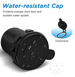 12V/24V tripla <span class=keywords><strong>USB</strong></span> <span class=keywords><strong>per</strong></span> <span class=keywords><strong>auto</strong></span> in metallo <span class=keywords><strong>USB</strong></span>-C carica <span class=keywords><strong>auto</strong></span> tipo C PD doppio QC3.0 porte con interruttore Touch QC3.0 QC3.0 QC3.0 - Product Image 3