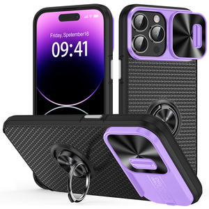 Coque de téléphone COSYU avec protection coulissante pour objectif, support magnétique pour <span class=keywords><strong>14</strong></span>/13/12/11/<span class=keywords><strong>Pro</strong></span> Max, TPU+PC antichoc, 8 couleurs, haute qualité - Product Image 1