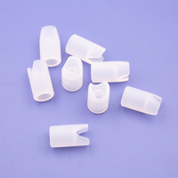 Embouts de protection en silicone moulé par compression semi-transparents blancs personnalisés en usine, embouts de tuyaux, divers types de caoutchouc