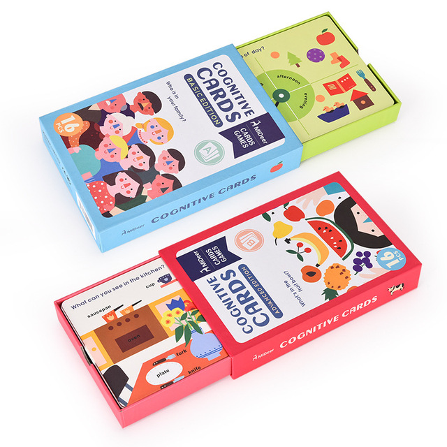 Custom Printing Children English Speaking Flash Educational Paper Game Cards Set With Cheap Price