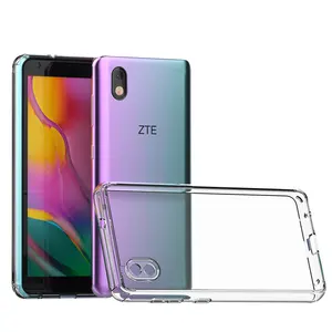 For ZTE Blade A3 Case Cover New Air Cushion Crystal Clear Transparent Acrylic Shockproof Hard Armor Phone Case