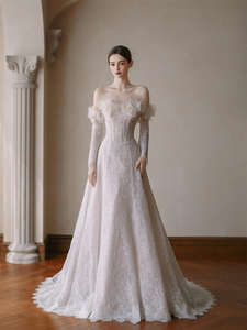 <span class=keywords><strong>Robe</strong></span> <span class=keywords><strong>de</strong></span> <span class=keywords><strong>mariée</strong></span> <span class=keywords><strong>de</strong></span> bal opulente, ornée <span class=keywords><strong>de</strong></span> cristaux, sans bretelles, broderie sculptée à la main, traîne majestueuse <span class=keywords><strong>de</strong></span> cathédrale - Product Image 4