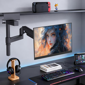 แขนยึดจอคอมพิวเตอร์แบบกลับด้าน KHCOOHOO ผลิตจากเหล็ก ใช้ระบบสปริงแก๊ส รองรับจอขนาด 13-32 นิ้ว มาตรฐาน VESA 75/100 รับน้ำหนักได้ 9 กิโลกรัม ปรับความสูงได้ หมุนได้ 360 องศา - Product Image 2