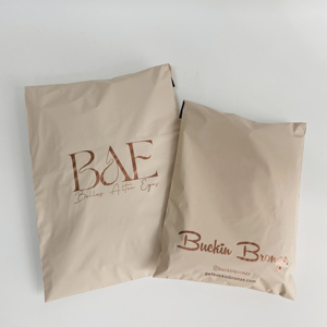 Custom Logo Peach Plastic Poly Mailer Delivery Postage Mailing Courier Bag Polymailers Shipping Bags for Clothing Packaging - Product Image 1