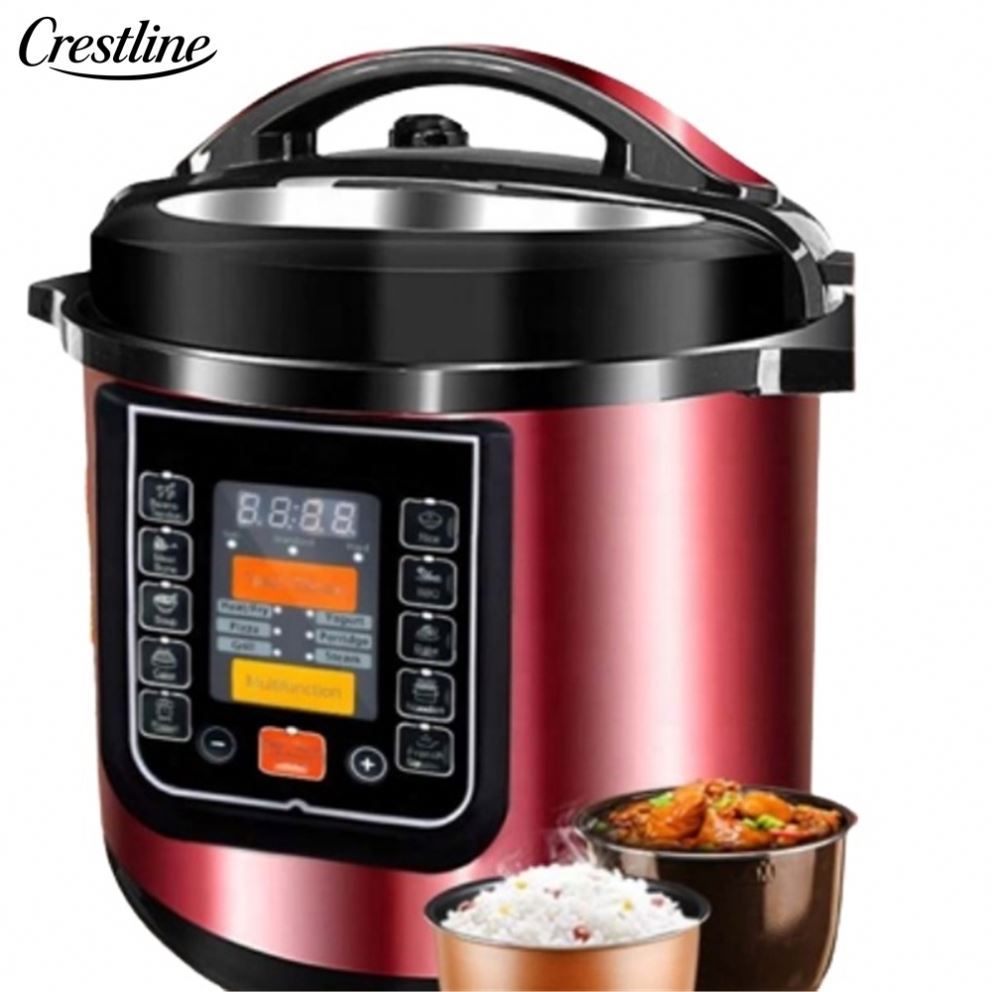 10-in-1 Pressure Rice Cooker Household Kitchen Appliance 6L Digital Stainless Steel Electric Factory Outlet Product