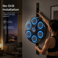 Machine de boxe musicale intelligente FRS 5.0, cible électronique murale avec LED RGB, tapis de frappe pour la boxe, pour la maison et la salle de sport