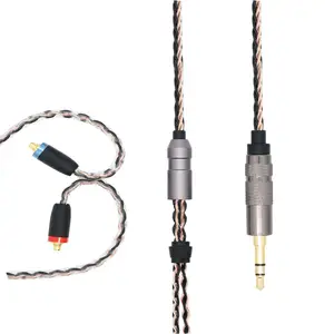 Cables de auriculares iem personalizados, 8 núcleos, MMCX, cobre, para <span class=keywords><strong>shure</strong></span> SE535, se215, SE315, UE900, novedad - Product Image 1