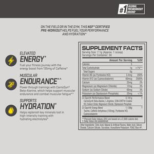Bioby OEM Pre-Entrenamiento con Vitamina B12, B6 y Magnesio - Frambuesa Azul 213g 135mg Cafeína - Energía y Resistencia - Product Image 3