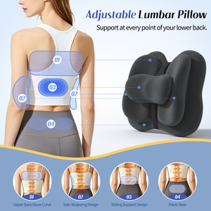 Almohada Ergonómica de Soporte Lumbar, Cojín de Espuma Viscoelástica para el Dolor de Espalda Baja, Personalizable para <span class=keywords><strong>Silla</strong></span> de Oficina y Auto - Product Image 2