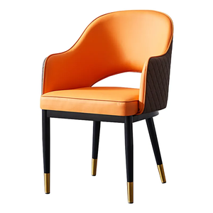 <span class=keywords><strong>เก้าอี้</strong></span>หนัง PU หรูหราสไตล์อิตาลีแบบสั่งทำพิเศษ <span class=keywords><strong>เก้าอี้</strong></span><span class=keywords><strong>รับ</strong></span>ประทานอาหารทันสมัยพร้อมขาโลหะปลายสีทอง สำหรับใช้ในบ้านและร้านอาหาร ประเทศสหรัฐอาห<span class=keywords><strong>รับ</strong></span>เอมิเรตส์ - Product Image 4