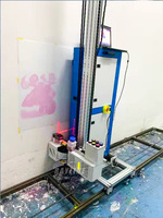 Máquina automática de pintura de pared y suelo 2 en 1, impresora de pared 3D, máquina de pintura, impresión de tinta de 3,5 m UV, impresora de pintura Mural de pared