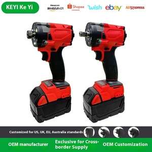 Llave de Impacto Inalámbrica de Acero Inoxidable de 21V, 1/2 Pulgada, 350N.m Torque Máximo, Batería de Iones de Litio de 2000mAh, 3000 <span class=keywords><strong>BPM</strong></span> - Product Image 2