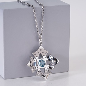 Elegant Lab Grown Diamond <b>Pendant</b> Necklace in 14K <b>Solid</b> <b>Gold</b> for Women Fine Jewelry with Sparkling Diamond and Classic Design - Product Image 3