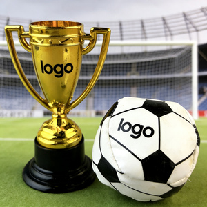 Gold Cup PU Football Championship Plastic Toy Set OEM Customized Soccer Match Team Souvenir Gift Factory Wholesale