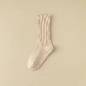 Anti <b>Slip</b> Logo Fuzzy Designer Compression Cotton Sport Women Custom Grip Yoga Pilates Socks High Quality Wholesale - Product Image 5