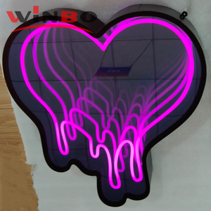 Winbo Miroir populaire <span class=keywords><strong>avec</strong></span> lumière LED pour chambre à coucher <span class=keywords><strong>Salle</strong></span> <span class=keywords><strong>de</strong></span> <span class=keywords><strong>bain</strong></span> Miroirs décoratifs Cute Kitty <span class=keywords><strong>Neon</strong></span> Mirror Custom - Product Image 2