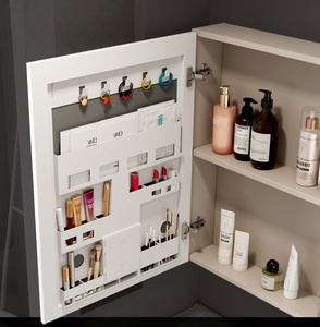 Cream Style Modern Floor Standing Water Resistant Aluminum Bathroom Cabinet Set with Integrated Ceramic Wash Basin Vanity Combo - Product Image 3