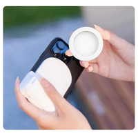 Miroir convexe arrière MagSafe pour téléphones - Assistant selfie HD, étanche et antichoc, pliable, température de couleur réglable