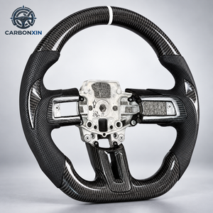 Volant de voiture en fibre de carbone forgée, amélioré, chauffant, pour Ford Ranger F-150 Raptor F150 2015 2016 2017 2018 2019 - Product Image 2
