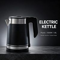 Bouilloire Électrique en Acier Inoxydable 1,8 L 1500 W – Chauffage Rapide, Appareil de Cuisine Domestique avec Arrêt Automatique et Protection Anti-Ébullition à Sec