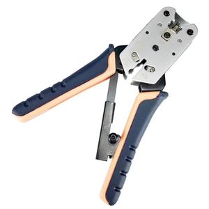 <span class=keywords><strong>Pince</strong></span> à fil en alliage de zinc à tête en cristal 8P, coupe, dénudage et pressage de fil sans effort, à usage unique - Product Image 1