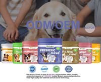 Friandises à mâcher naturelles probiotiques pour chiens et chats - Formule avancée riche en protéines pour le soutien digestif et immunitaire