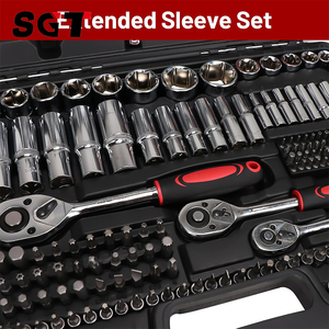 216 buah Set soket alat mekanik, Set kunci pas Ratcheting campur Drive 1/<span class=keywords><strong>2</strong></span> "1/4" 3/8 "dengan kunci pas Ratchet 72 gigi - Product Image 5