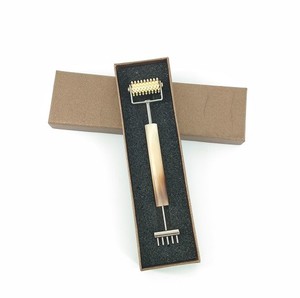 Outil de réflexologie facial en cuivre, acupuncture, massage de points de peau, avec poignée en corne de bœuf, 1 pièce - Product Image 5