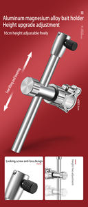 Chaise de pêche avec porte-<span class=keywords><strong>canne</strong></span> Chaise de pêche <span class=keywords><strong>sur</strong></span> <span class=keywords><strong>glace</strong></span> tout terrain avec pieds réglables Chaise de camping pliante à dos en maille - Product Image 5