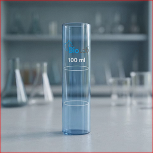 Tubo de Ensayo Graduado de Laboratorio, Tubo de Medición de Vidrio Transparente para Muestreo de Laboratorio, 100 ml - Product Image 6