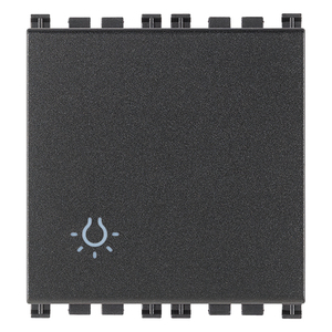 Light Button 10A 2M Grey Wall <b>Switch</b> 5.1x4.3x5.3cm - Product Image 1