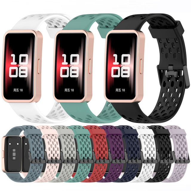 Wholesale Gligle Luxury Fashion Breathable Silicone Hole Sports Design Pin Buckle Watch Band for Compatible 10/9/8 NFC