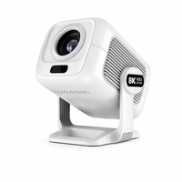 Projecteur sans fil 1080P 8K avec décodage vidéo, projecteur LED portable, WiFi 6, mise en miroir de l'écran, mise au point automatique pour films en plein air